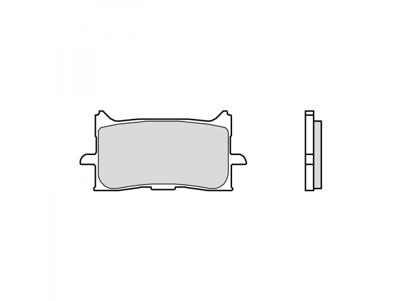 Placute de frana BREMBO 07HO62SA - imagine 2