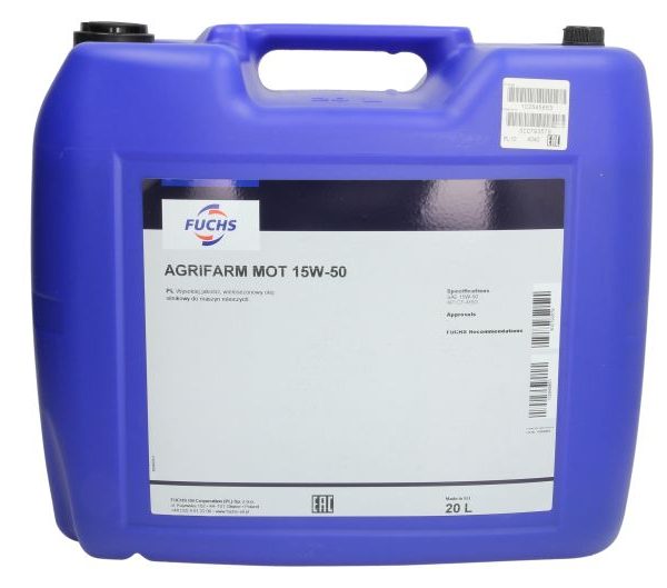 FUCHS AGRIFARM MOT 15W50 20L