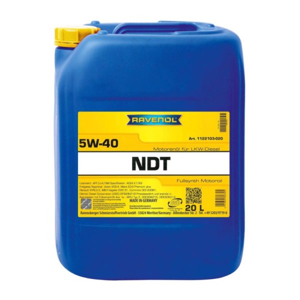 RAVENOL RAV NDT 5W-40 20L