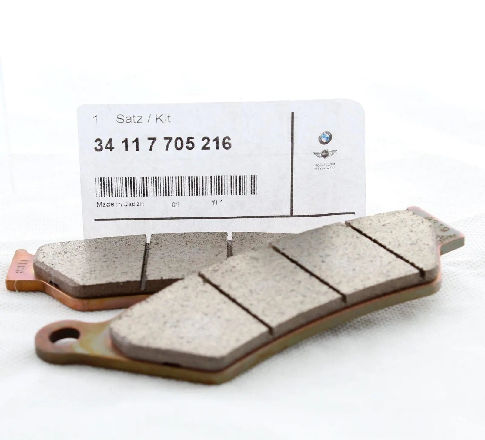 Set plăcuţe frână spate OE BMW (34 11 7 705 216)