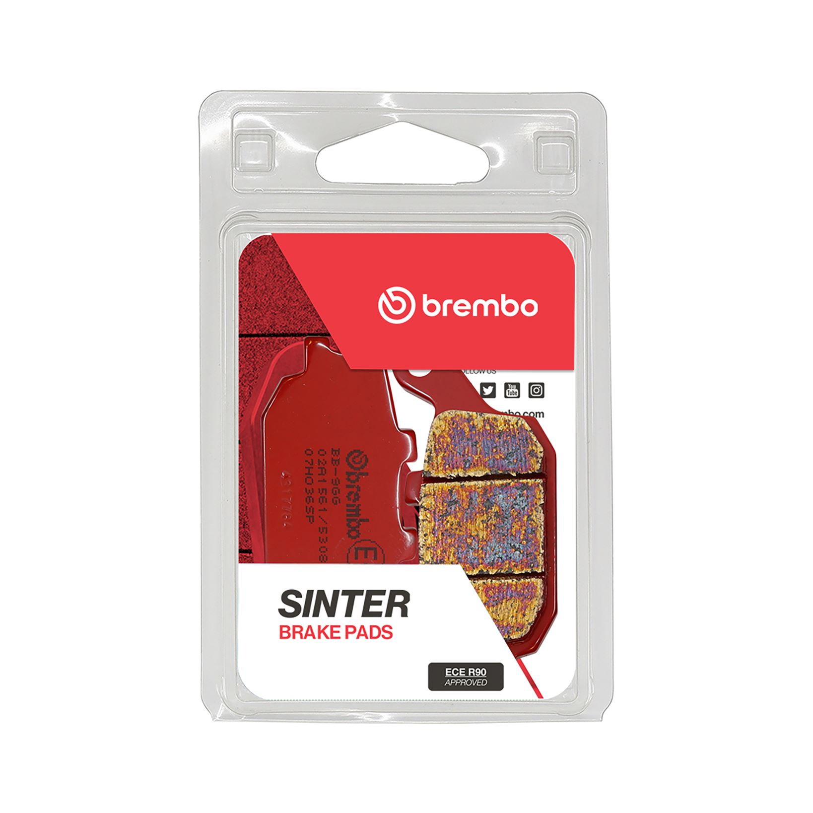 Set plăcuţe frână spate BREMBO (07HO36SP) - imagine 2