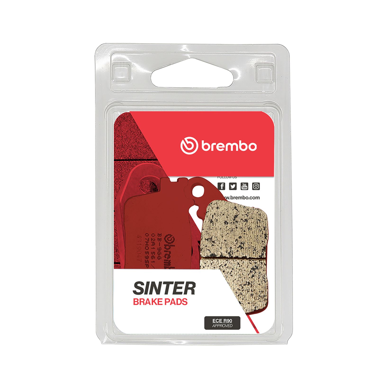 Set plăcuţe frână spate BREMBO (07HO59SP) - imagine 2