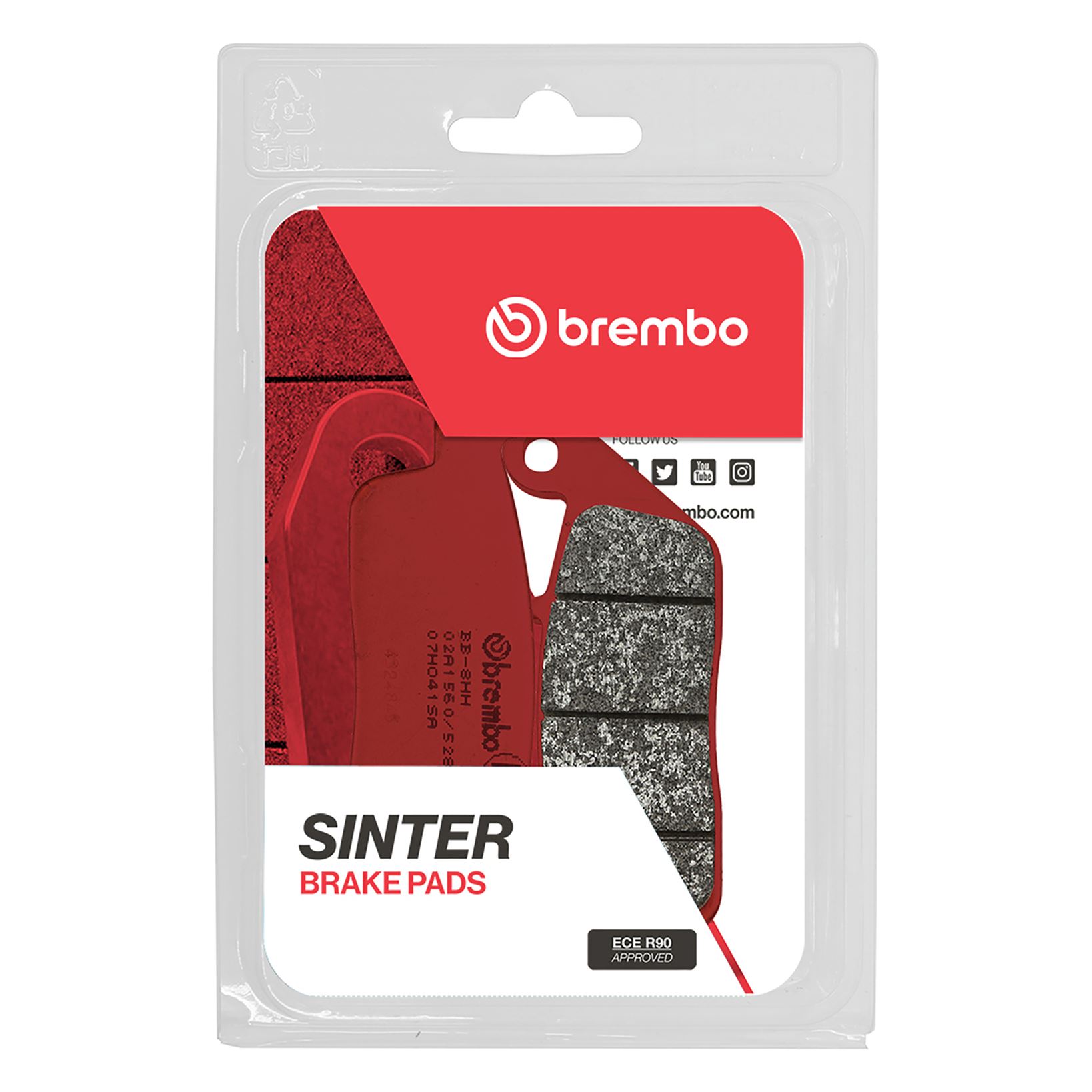 Set plăcuţe frână faţă BREMBO (07HO41SA) - imagine 2