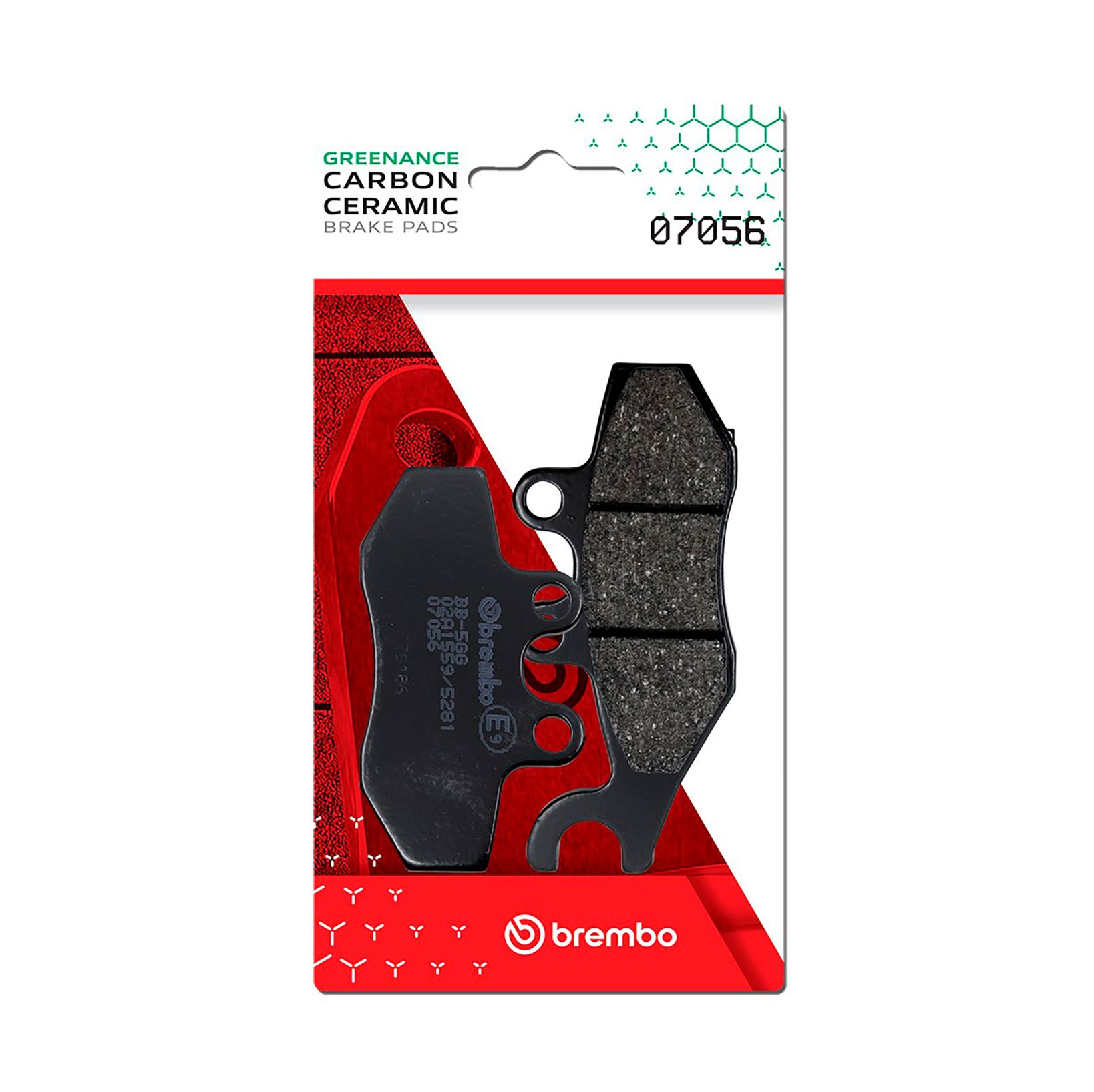 Set plăcuţe frână faţă/spate BREMBO (07056) - imagine 2