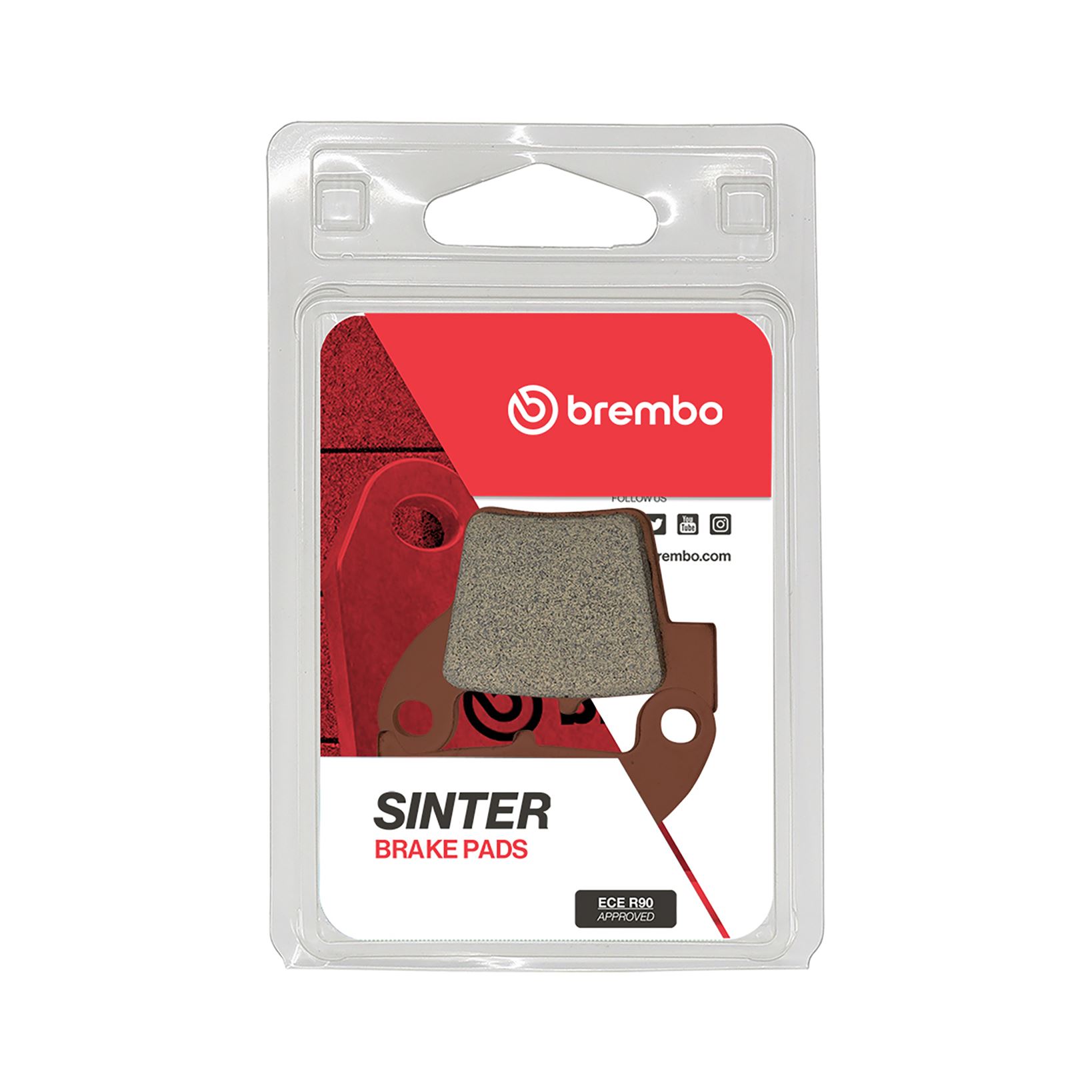 Set plăcuţe frână faţă/spate BREMBO (07HO48SD) - imagine 2