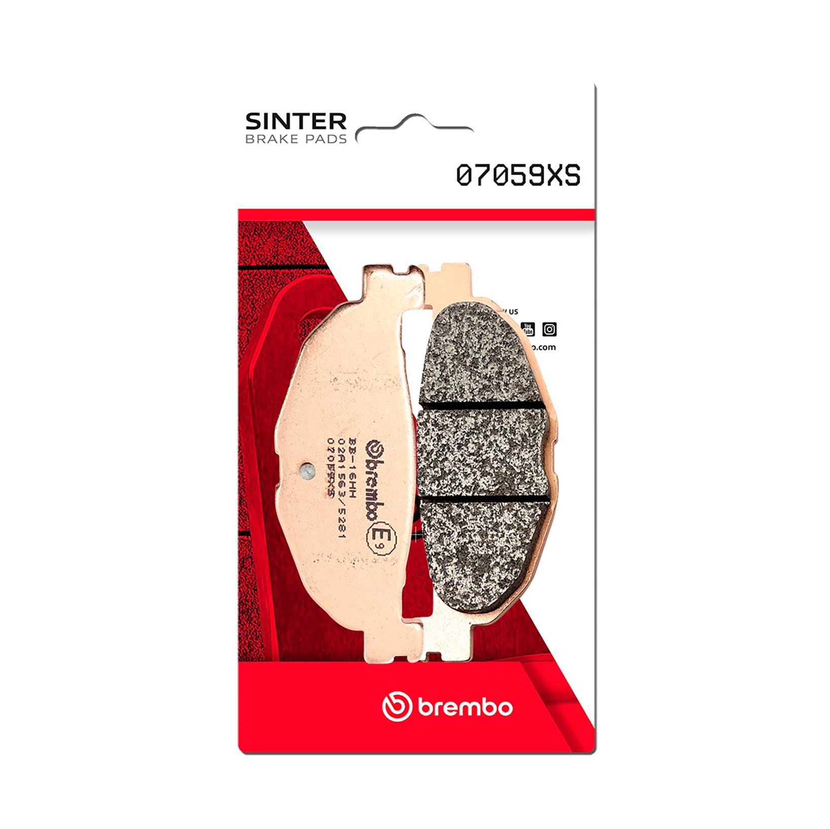 Set plăcuţe frână spate BREMBO (07059XS) - imagine 2