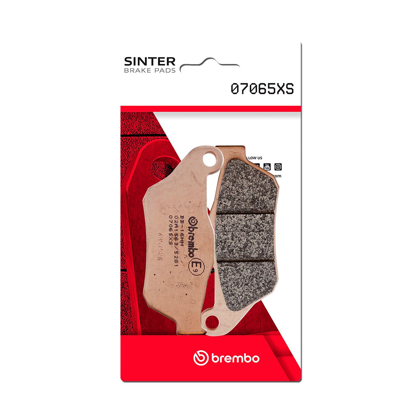 Set plăcuţe frână faţă BREMBO (07065XS) - imagine 2