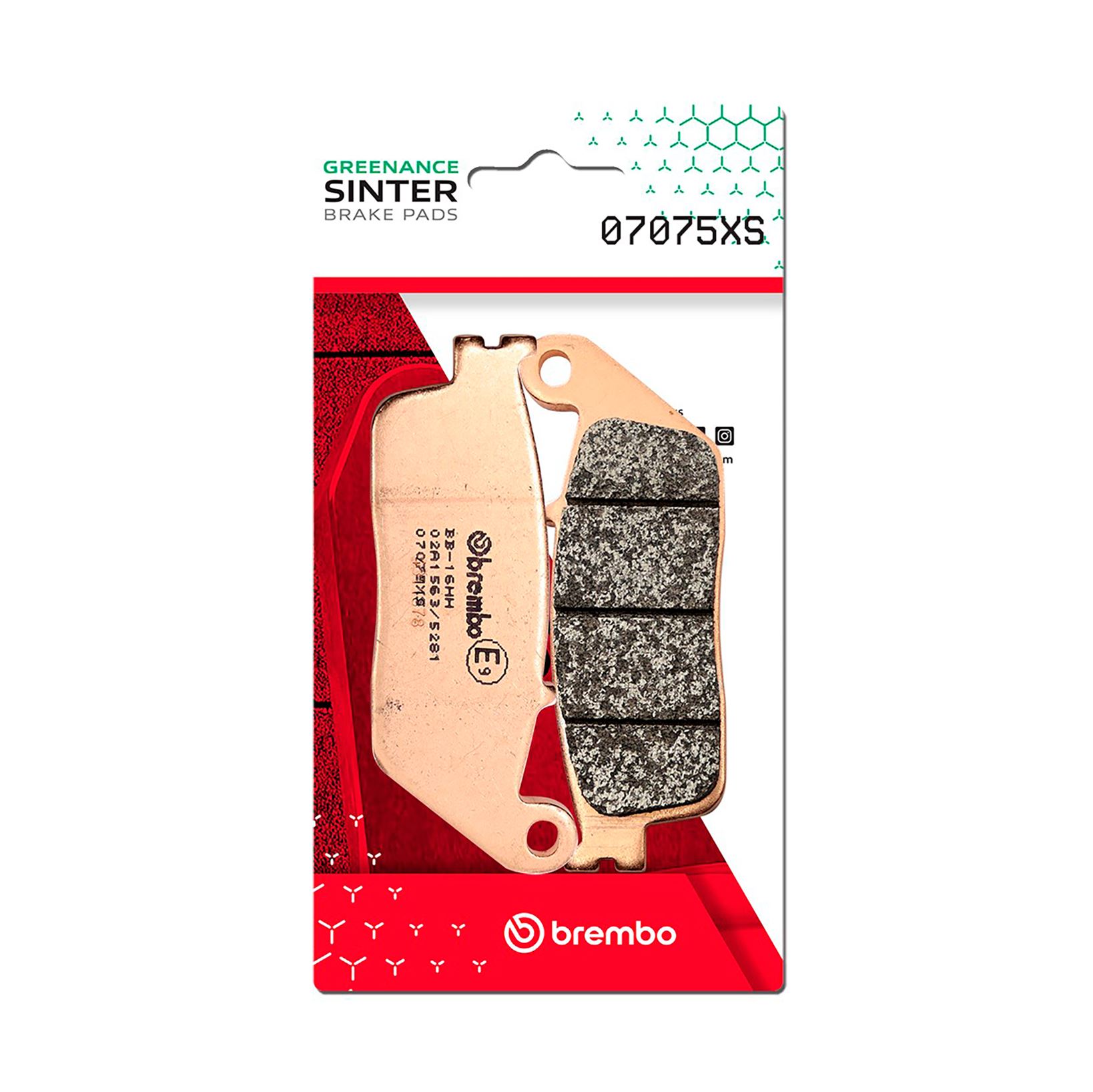 Set plăcuţe frână spate BREMBO (07075XS) - imagine 2