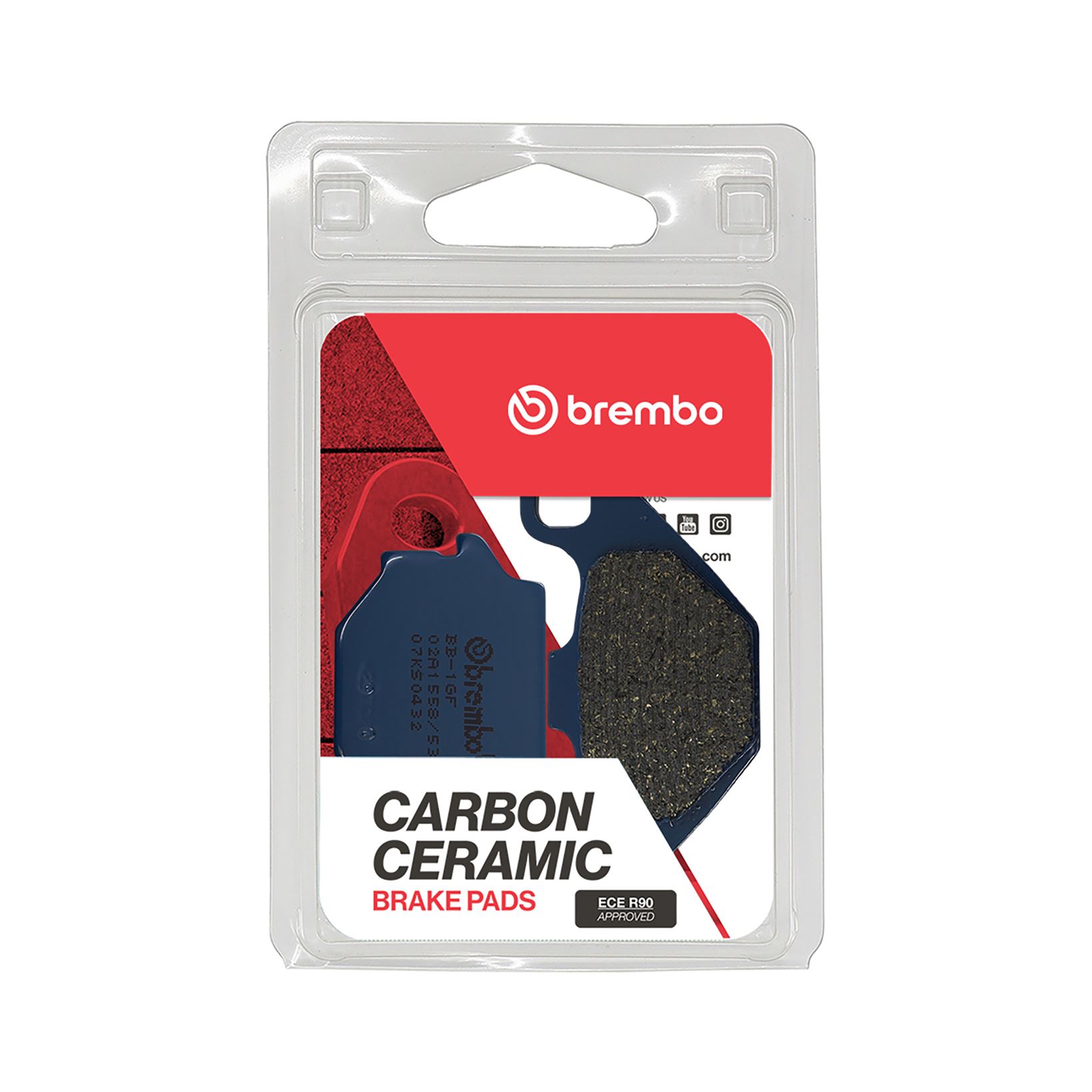 Set plăcuţe frână faţă/spate BREMBO (07KS0432) - imagine 2