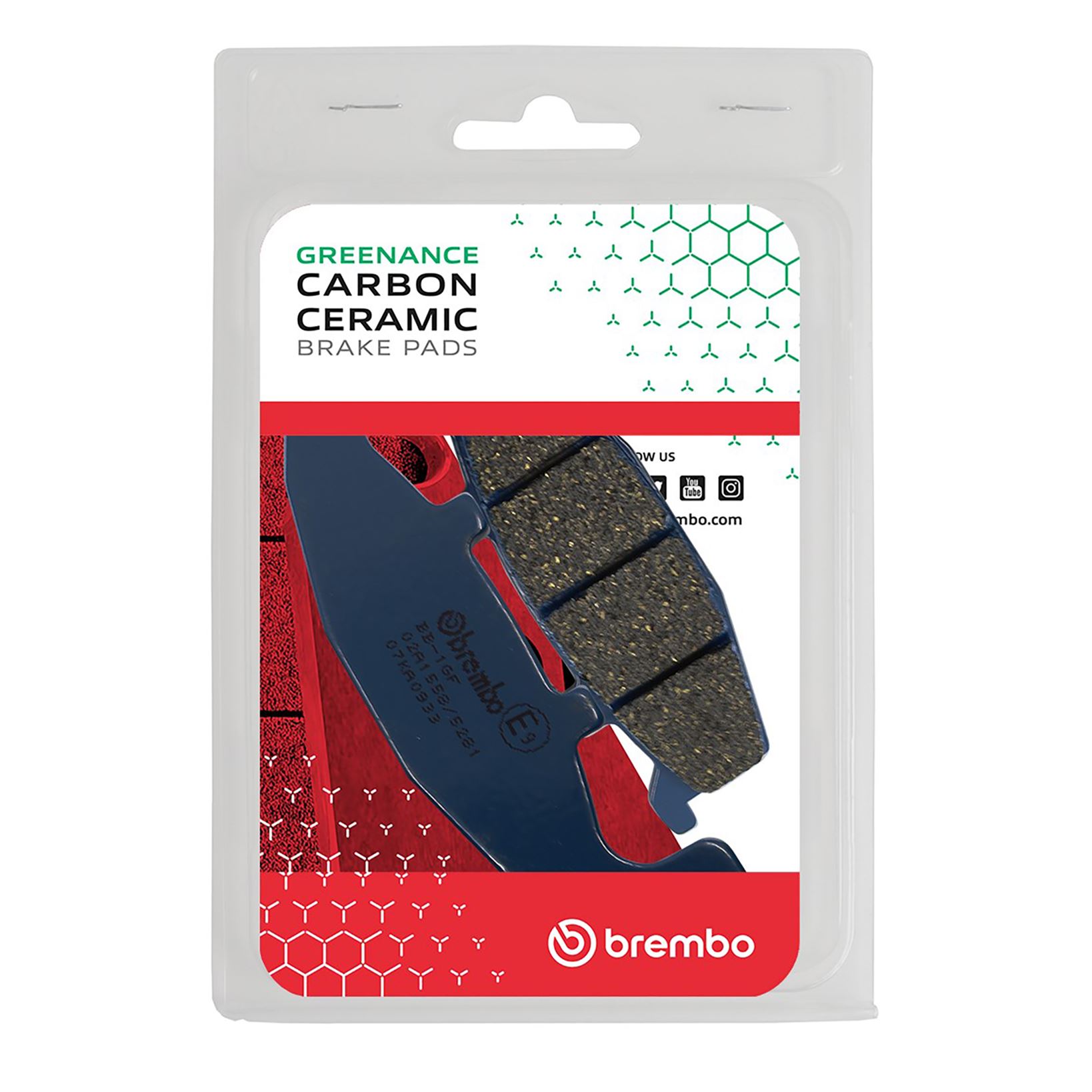 Set plăcuţe frână faţă/spate BREMBO (07KA0933) - imagine 2
