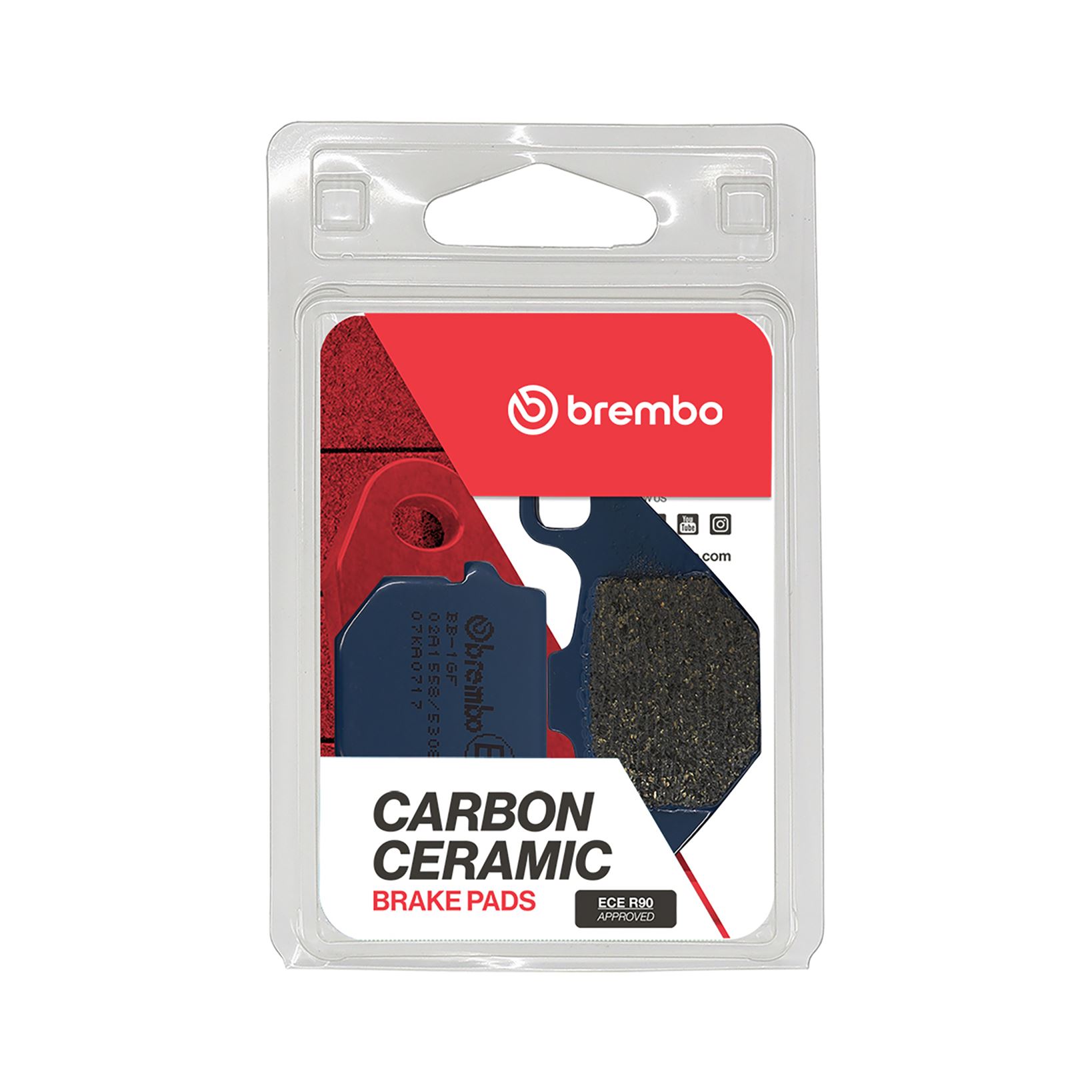 Set plăcuţe frână faţă/spate BREMBO (07KA0717) - imagine 2