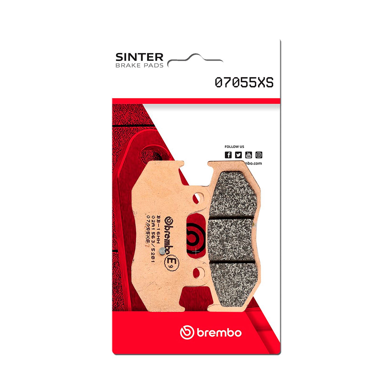 Set plăcuţe frână spate BREMBO (07055XS) - imagine 2