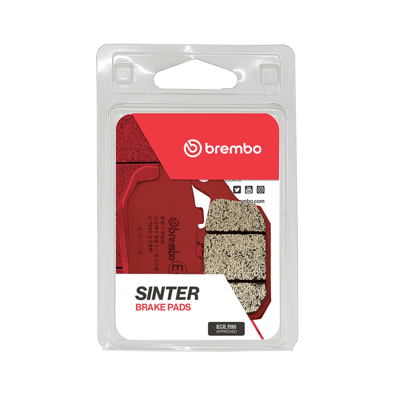 Set plăcuţe frână spate BREMBO (07HO27SP) - imagine 2