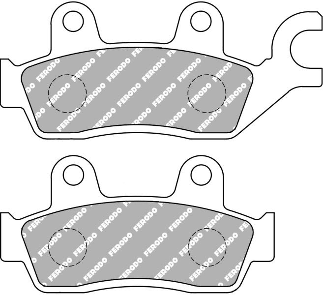 Set plăcuţe frână  faţă/spate FERODO (FDB2329EF)